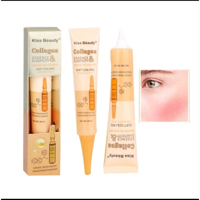 Magic Blusher Collagen Blush KISS BEAUTY Shopee Malaysia