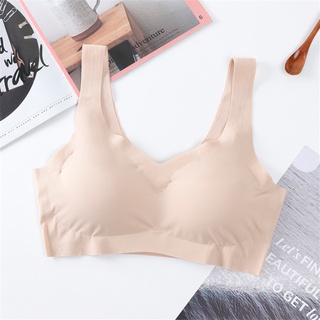 Woman's Underwear Thin Push Up Bra Silk Seamless Soft Padded Plus