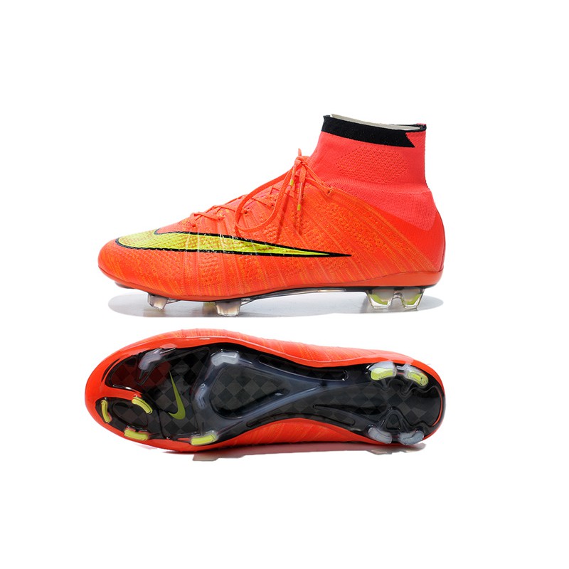 Nike Mercurial Superfly FG Hyper Punch Gold Black Shopee Malaysia