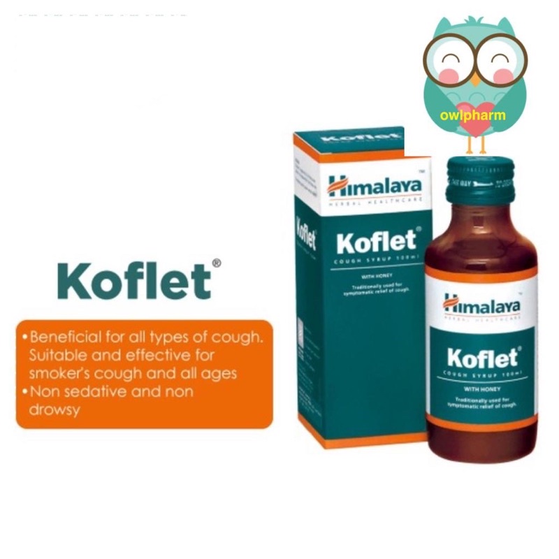 Himalaya Koflet Cough Syrup 100ml With Honey Traditionally Used For