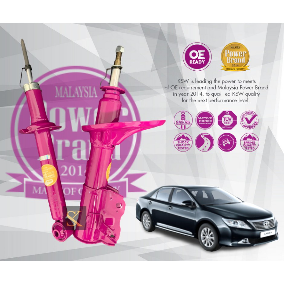 KSW Shock Absorber (Gas) Purple TOYOTA CAMRY ACV50/ASV50 2012-2017 ...