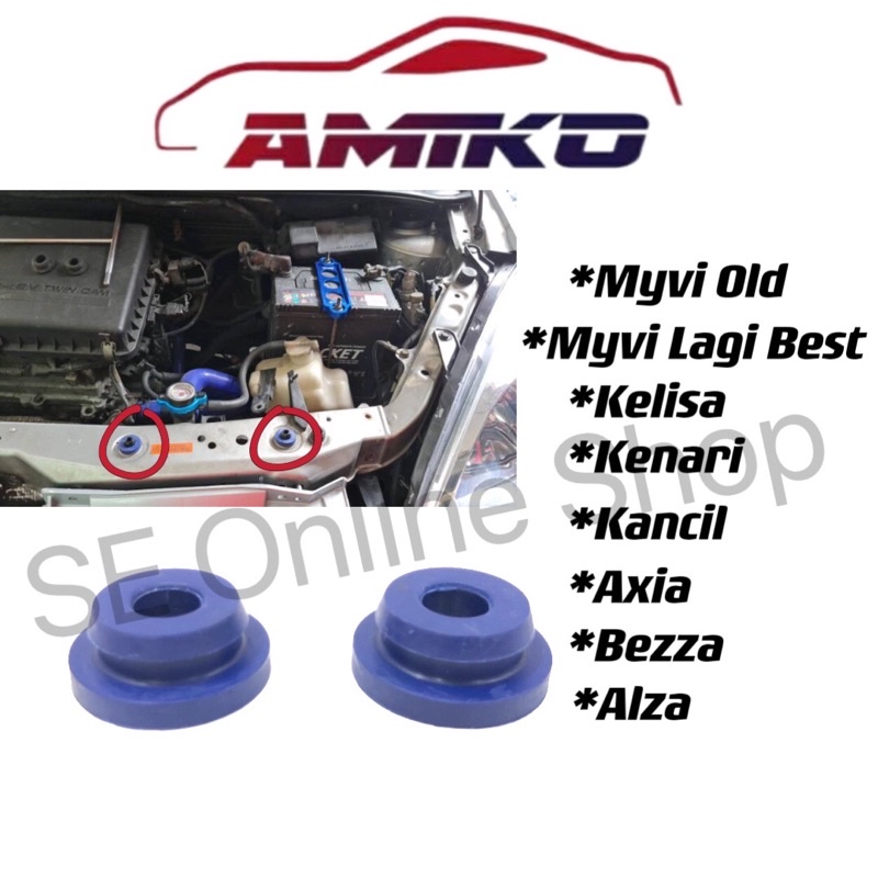 Original Amiko Silicone Radiator Bush Top Perodua Myvi Viva Alza Kancil ...