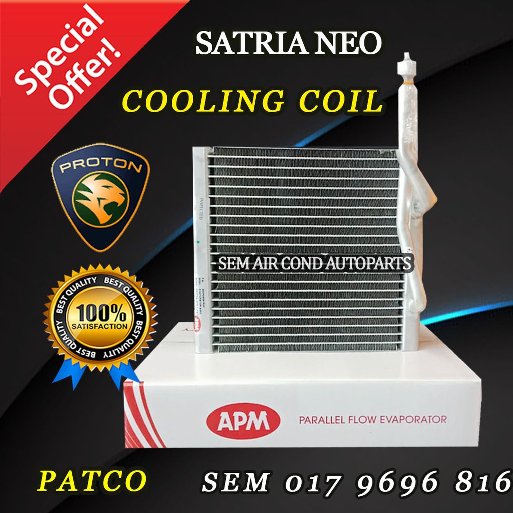 PROTON SATRIA NEO APM PATCO COOLING COIL EVAPORATOR CAR AIR COND