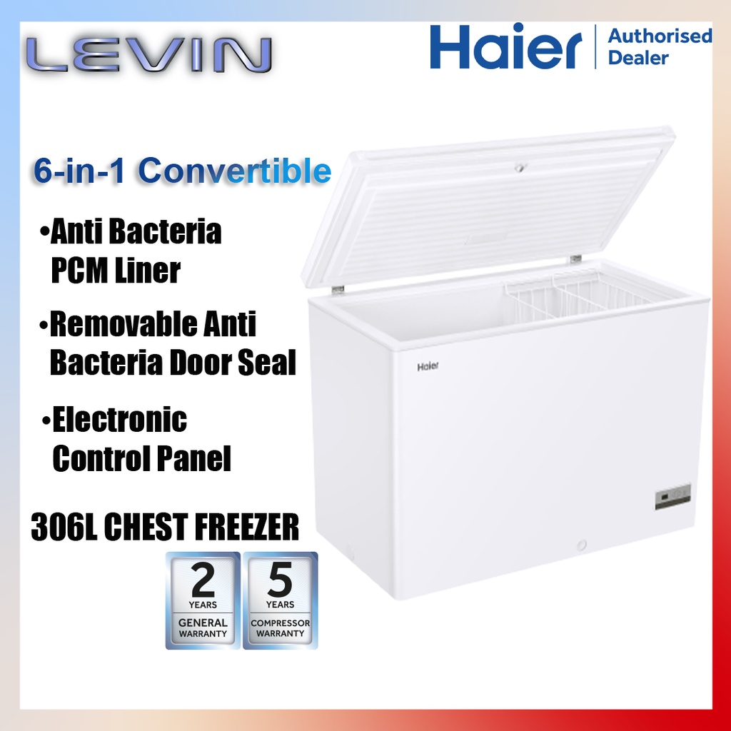 Haier 6in 1 Convertible Chest Freezer 100L / 142L / 200L / 306L/ 429L