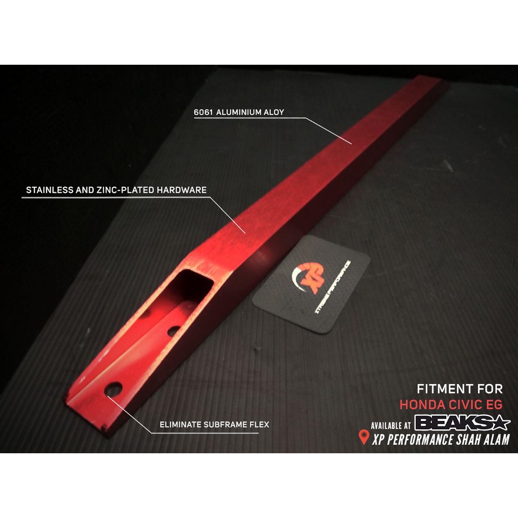 Beaks Performance Blue Lower Tie Bar for Honda Civic main image 1