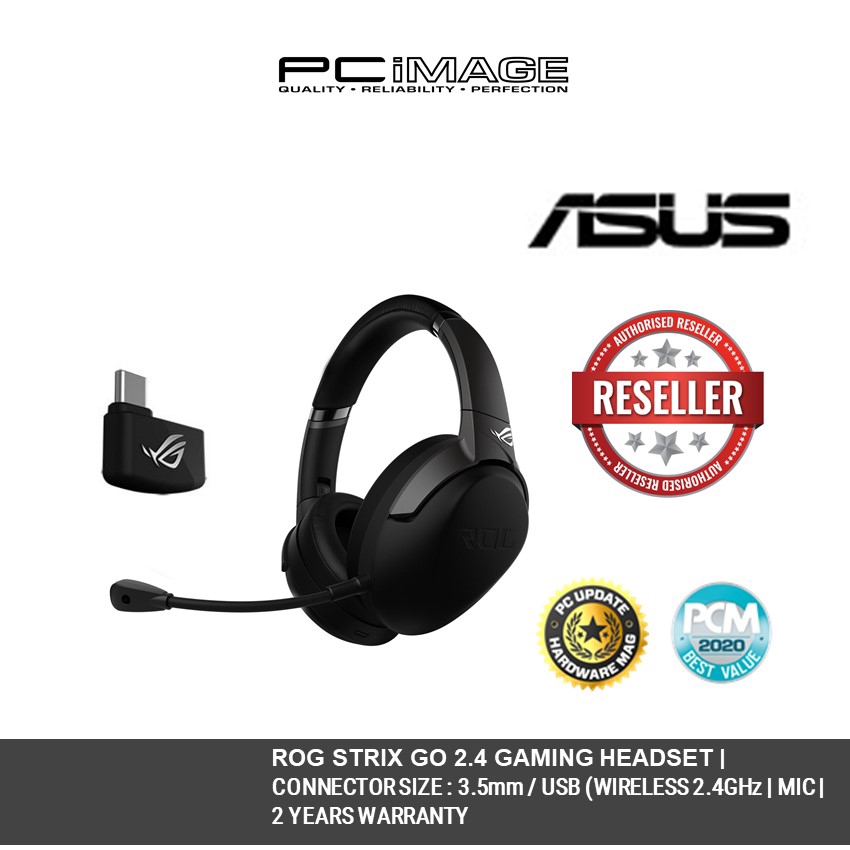 Headset Gamer Sem Fio Asus ROG Strix GO 2.4, Drivers 40mm - 90YH01X1-B3UA00