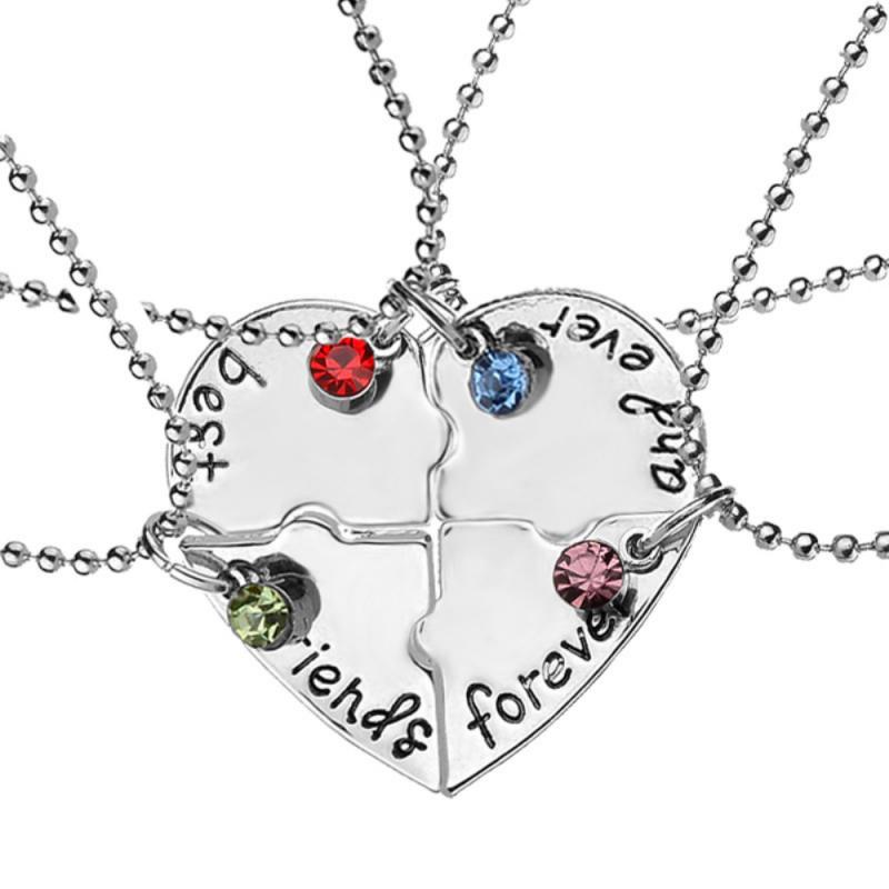 Loket Ada Defect Best Friends Forever and ever Necklace BFF Rantai 4 ...