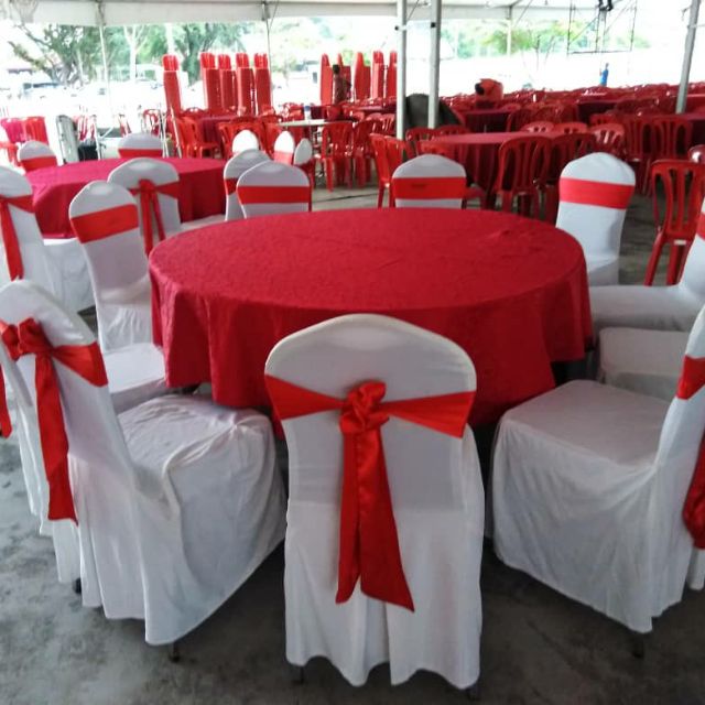 Chair cover and ribbon rental Shopee Malaysia