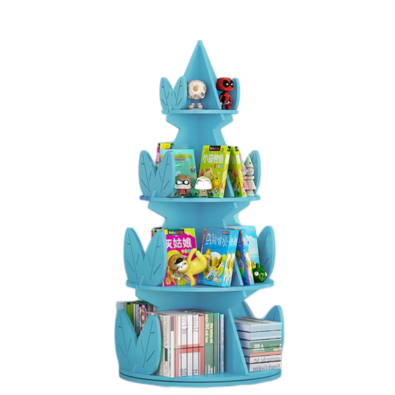 Rotating bookshelf creative children bookcase simple reading corner