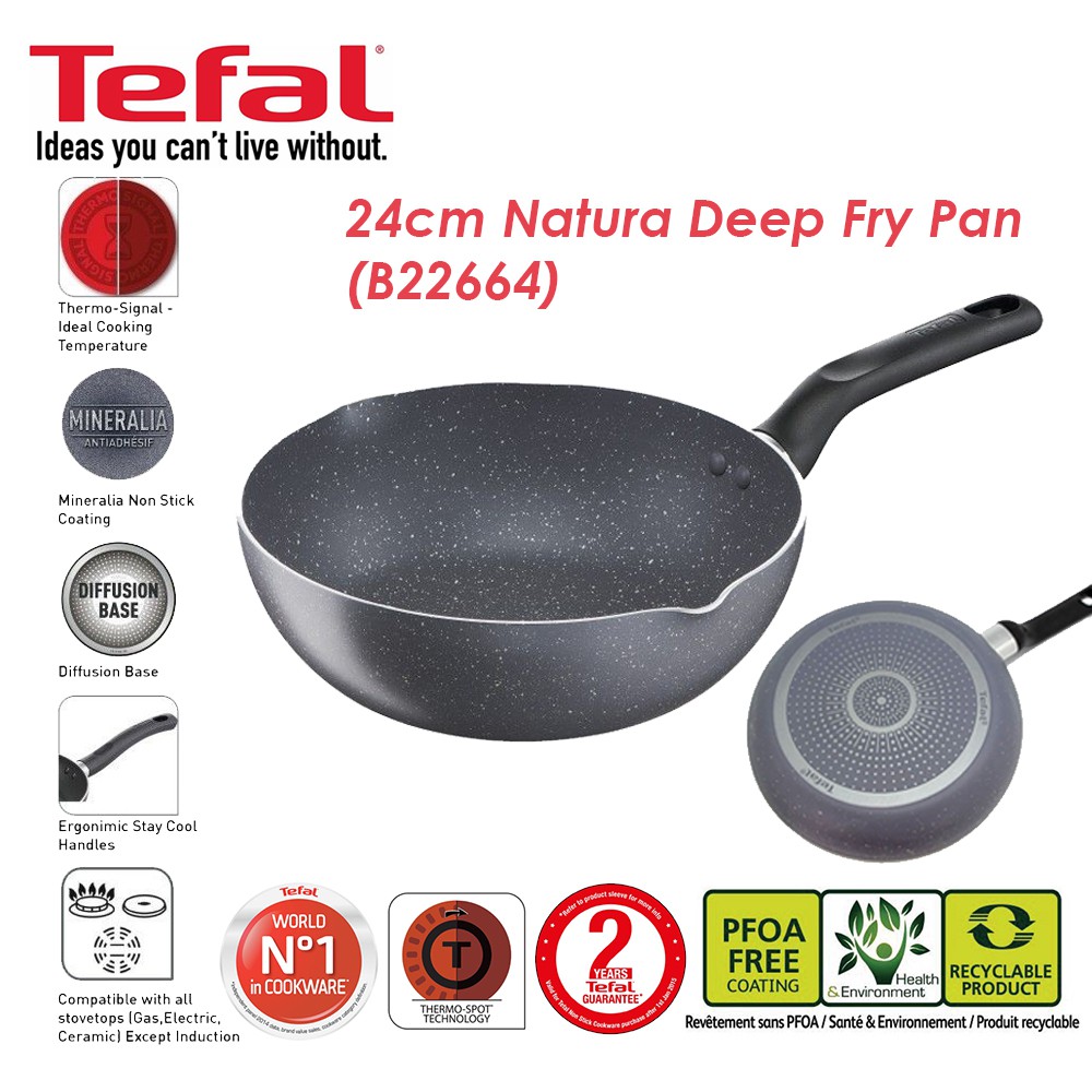 Tefal Natura Deep Frypan 24cm