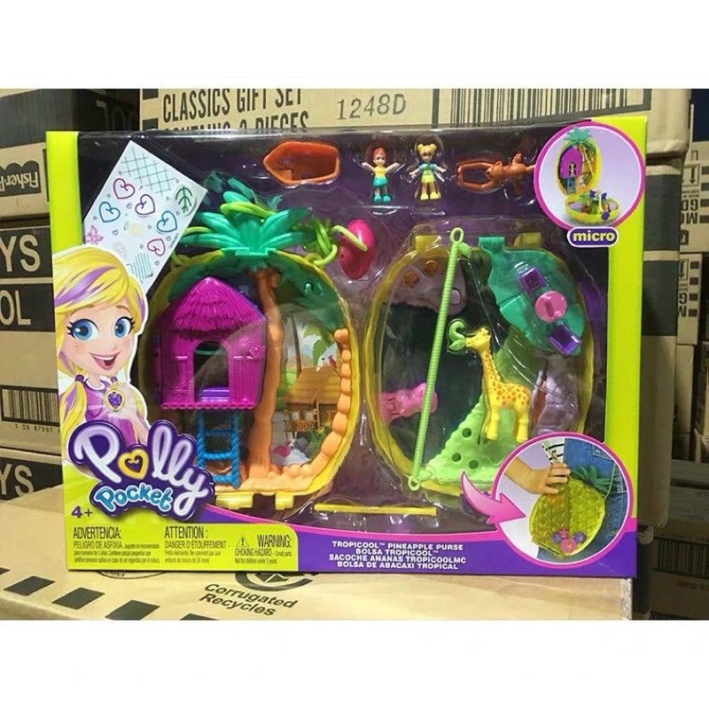 original polly pocket Rainbow Dream purse tropicool pineapple purse Shopee Malaysia