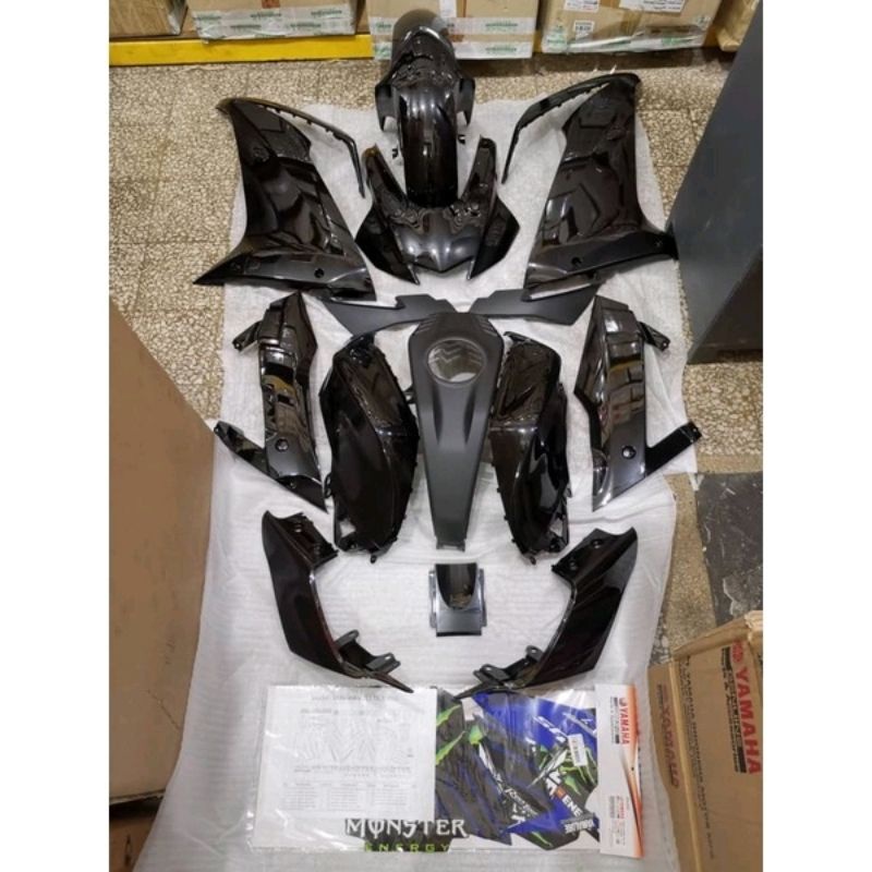 Yamaha R15 Cover Set Yamaha R15 V3 Black Monster Full Set 100% Original ...