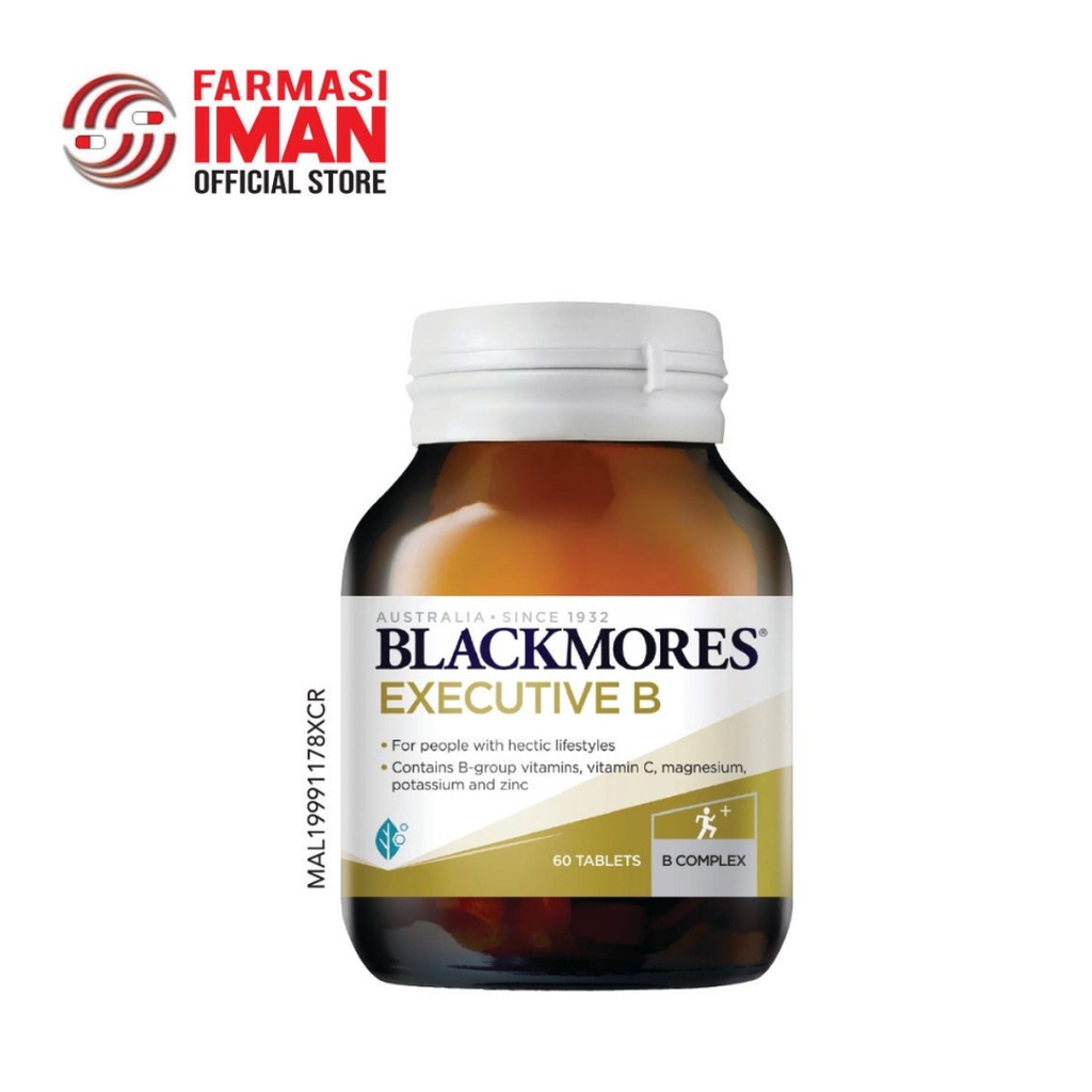 Blackmores Executive B 30 Tabs/60 Tabs (Vitamin B Complex) | Shopee ...