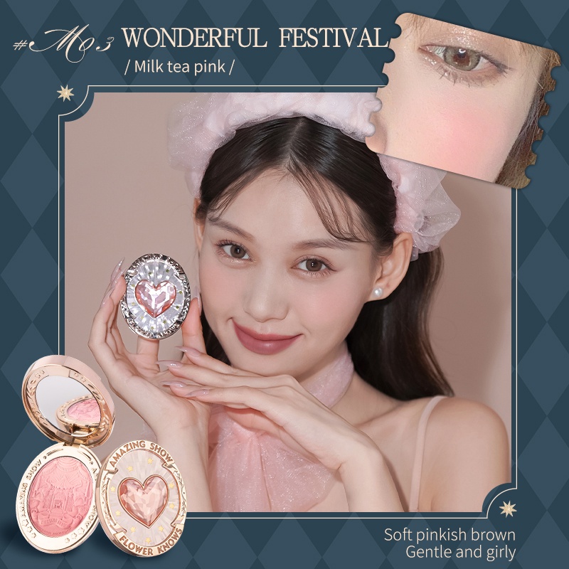 【Ready Stock】Flower Knows Circus Series Gradient Blush 6 Colors