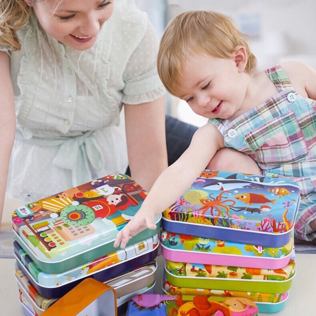 Early Learning 60pcs type jigsaw puzzle with metal box | Shopee Malaysia
