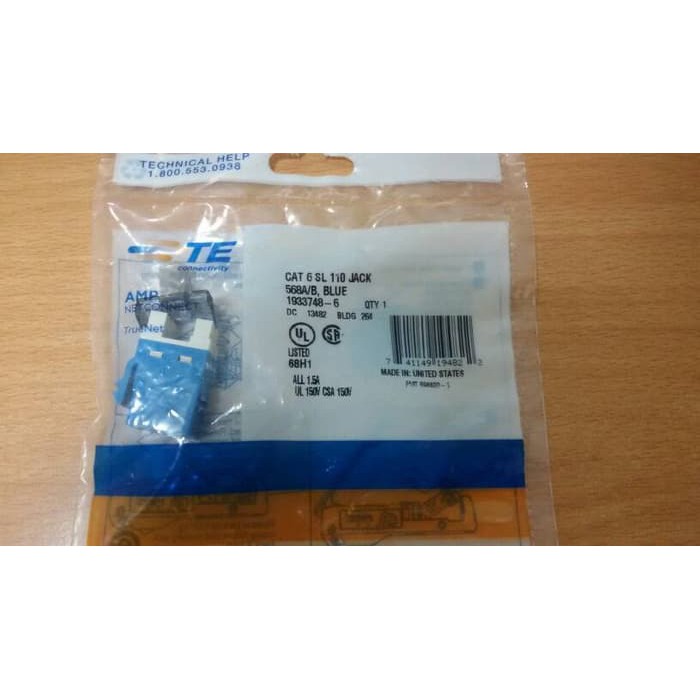 Amp Modular Jack Cat6 ORI SL Shopee Malaysia