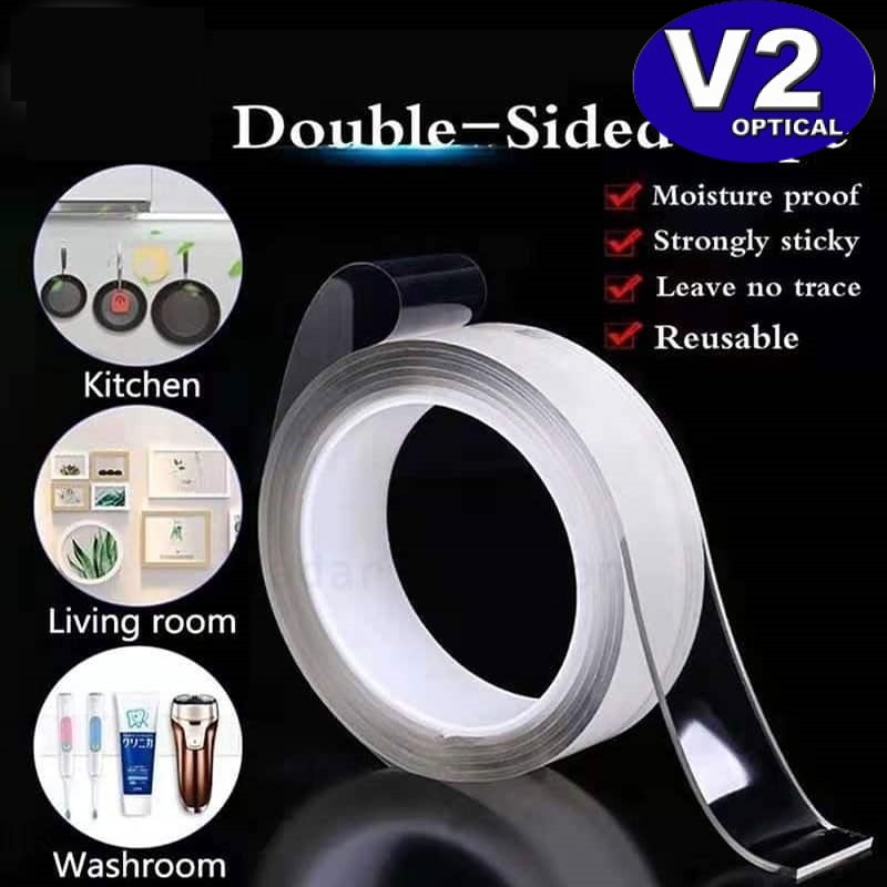 Nano Double Sided Tape Washable Adhesive Tape Reusable Double Sided