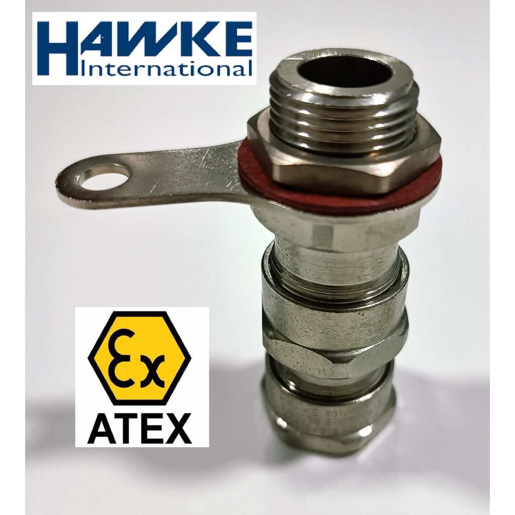 Exd Cable gland, HAWKE 501/423, Nickel Plated Brass, M20 "A", IP66