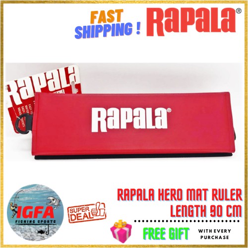 RAPALA HERO MAT RULER 90CM #IGFAFISHINGSPORTS FISHING RULER PEMBARIS ...