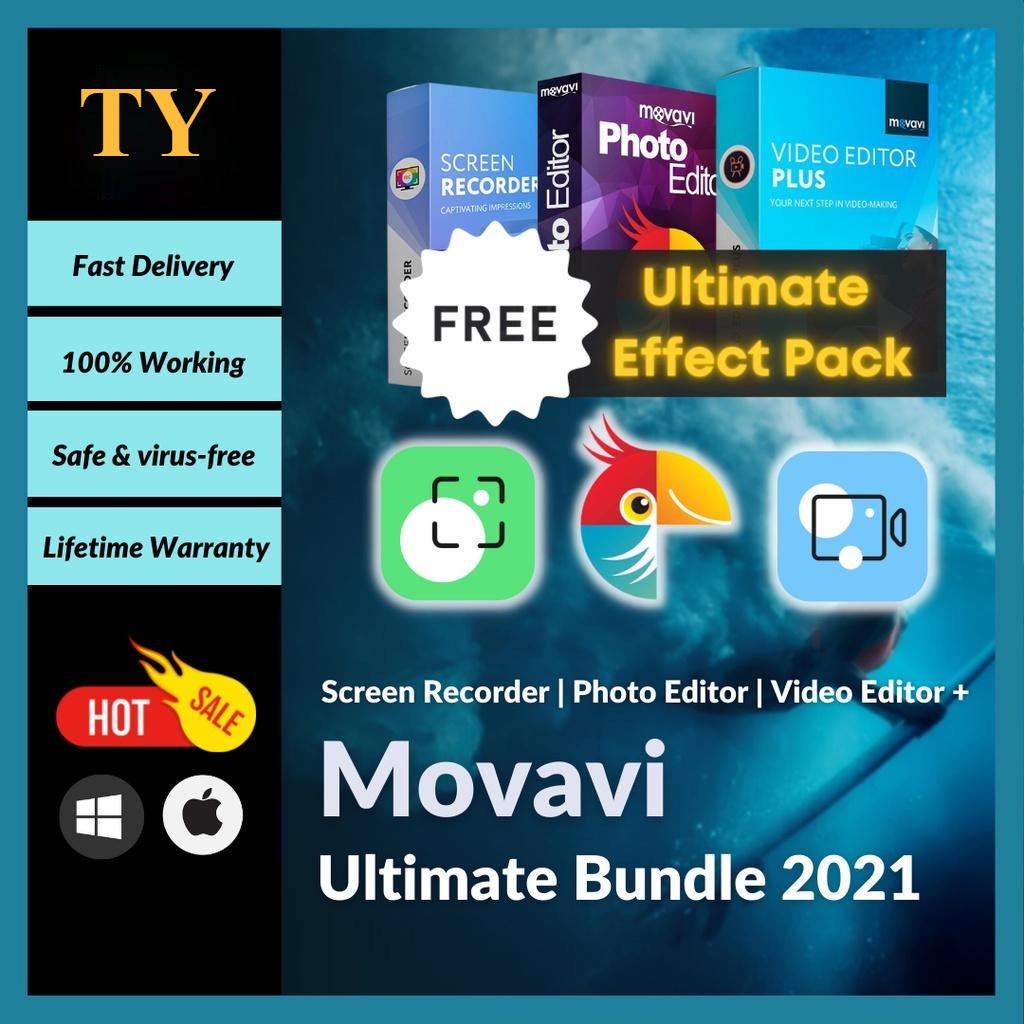 [OCT 2021] Latest Movavi Video Editor[Free Effects Packs],Photo Editor,Screen Recorder [Window