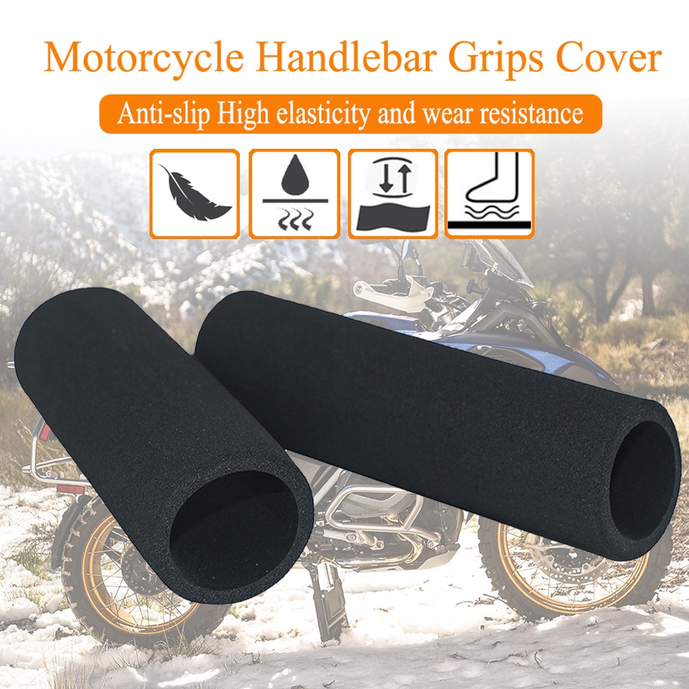 Motorcycle Universal Slip On Anti Vibration Handle Foam Grip Cover