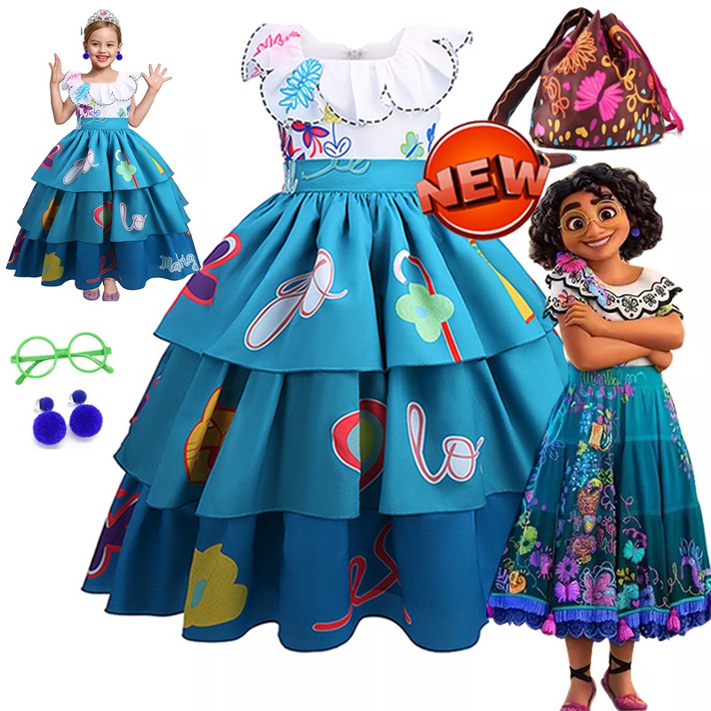 Disney Mirabel Princess Dress Suit Charm For Girls Cosplay