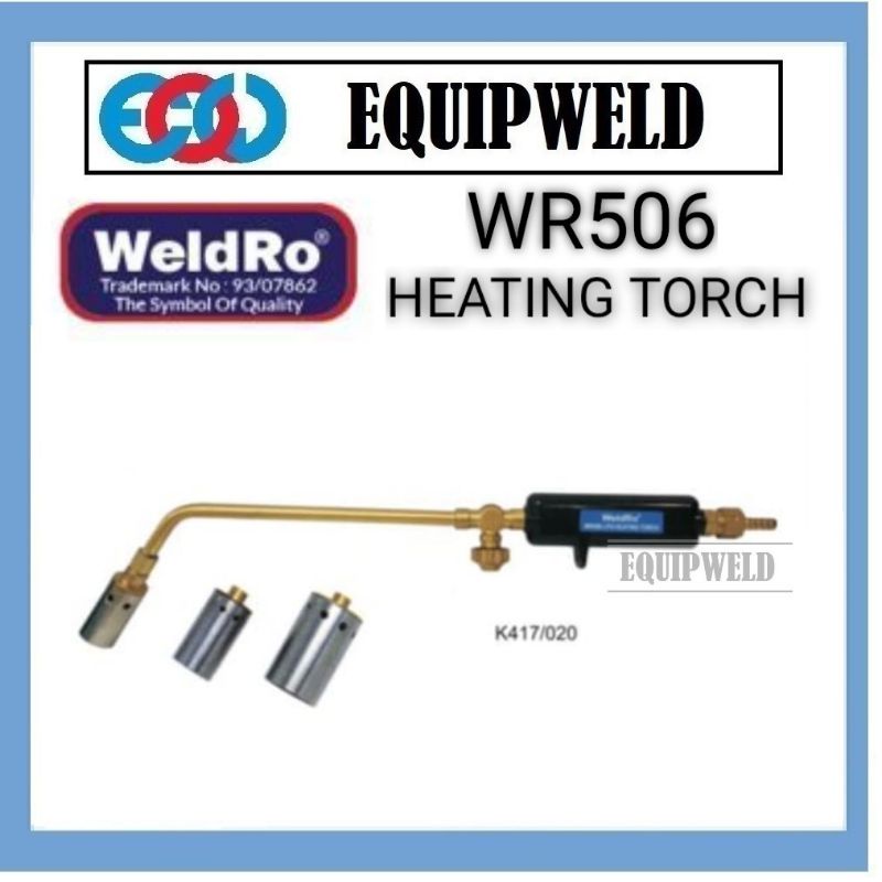 WELDRO WR506 HEATING TORCH / GUN FOR LPG (HEAVY DUTY) SOLDERING BRAZING ...
