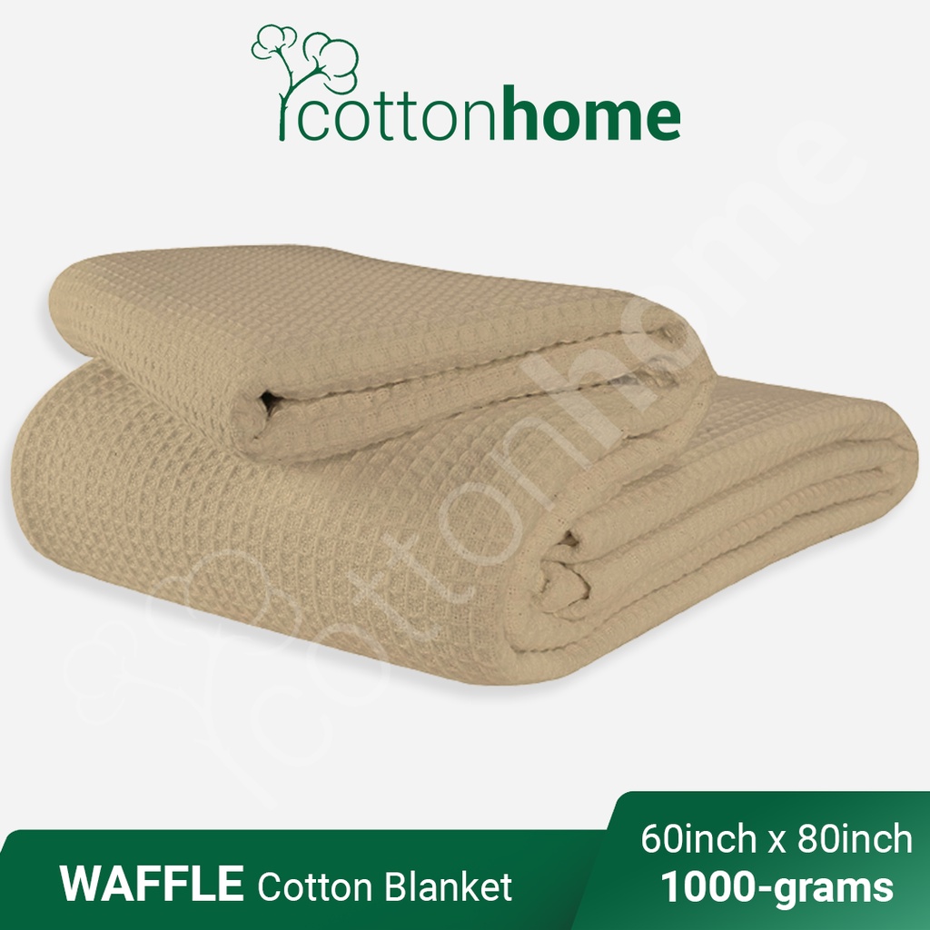 Waffle Combed Cotton Blanket | 100% Cotton | 60x80inches Selimut Viral ...