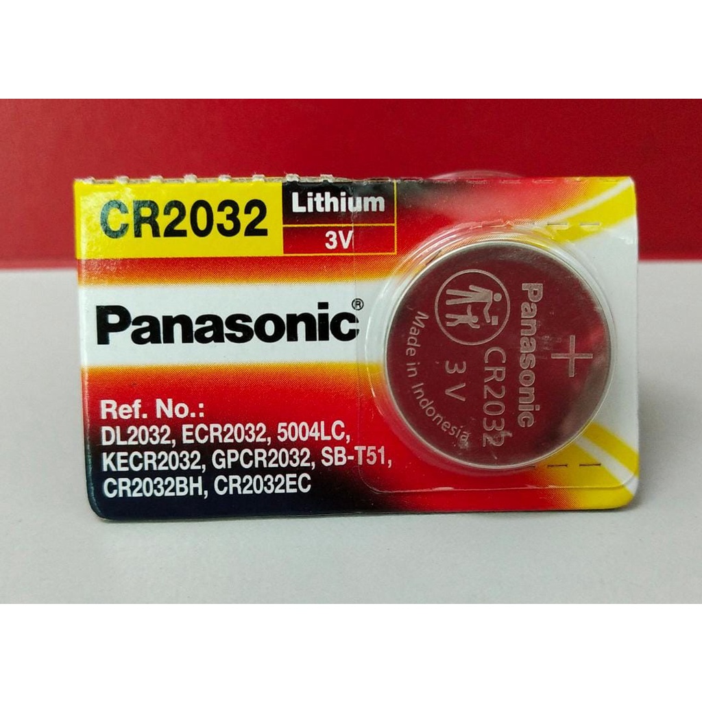 PANASONIC CR2032 LITHIUM BATTERY 3V 1'S | Shopee Malaysia