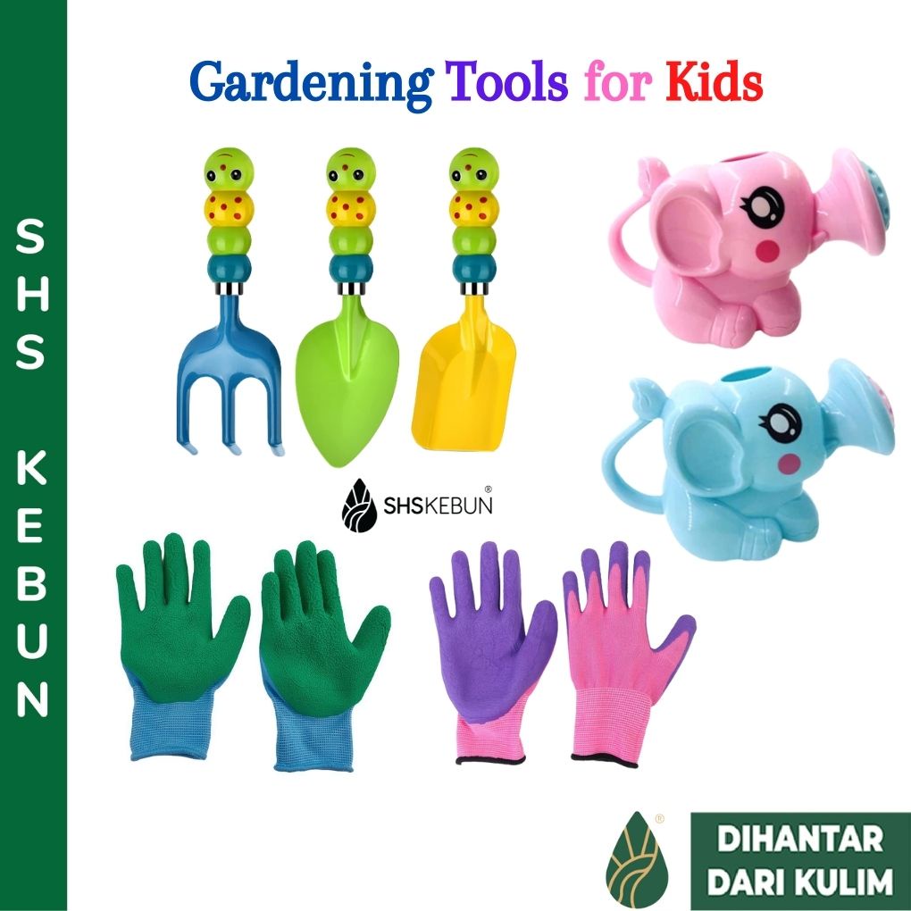 FIODAY Kids Gardening Set - Unicorn Themed Tools With Apron & Storage