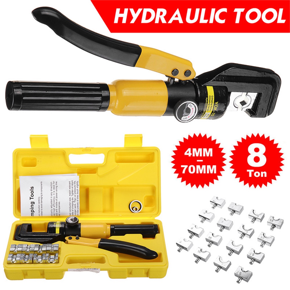 Hydraulic Crimping Tool Cable Lug Crimper Plier Hydraulic Compression