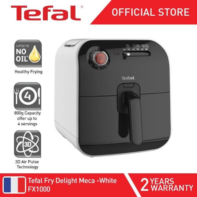 🔥BEST SELLING🔥Tefal Air Fryer Delight Meca White FX1000 Shopee Malaysia