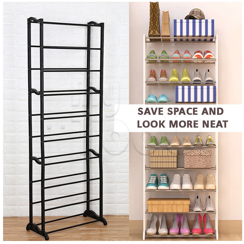 HLV_ 10 Tier Amazing Shoe Rack/Scarf/Tudung | Shopee Malaysia