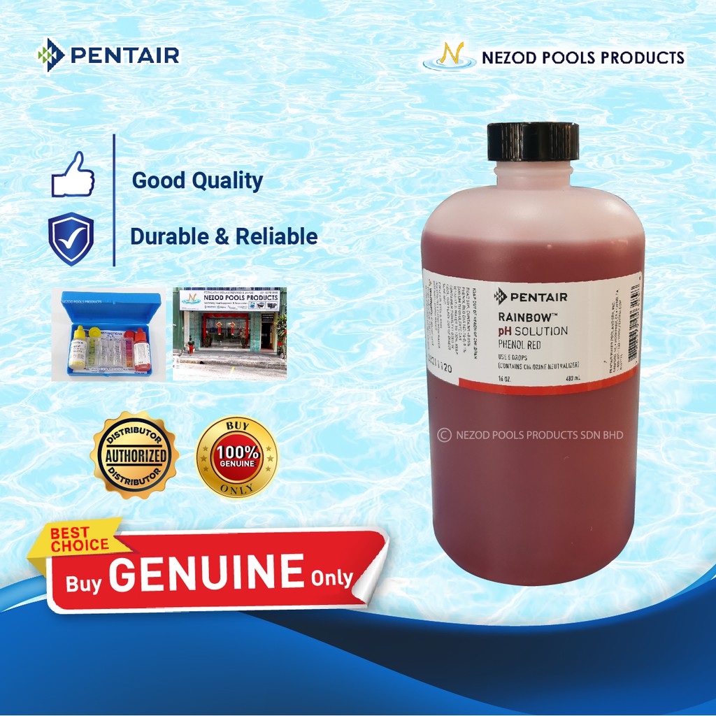 PENTAIR RAINBOW TEST REAGENT SOLUTION PH 16 OZ - NEZOD POOLS / SWIMMING ...