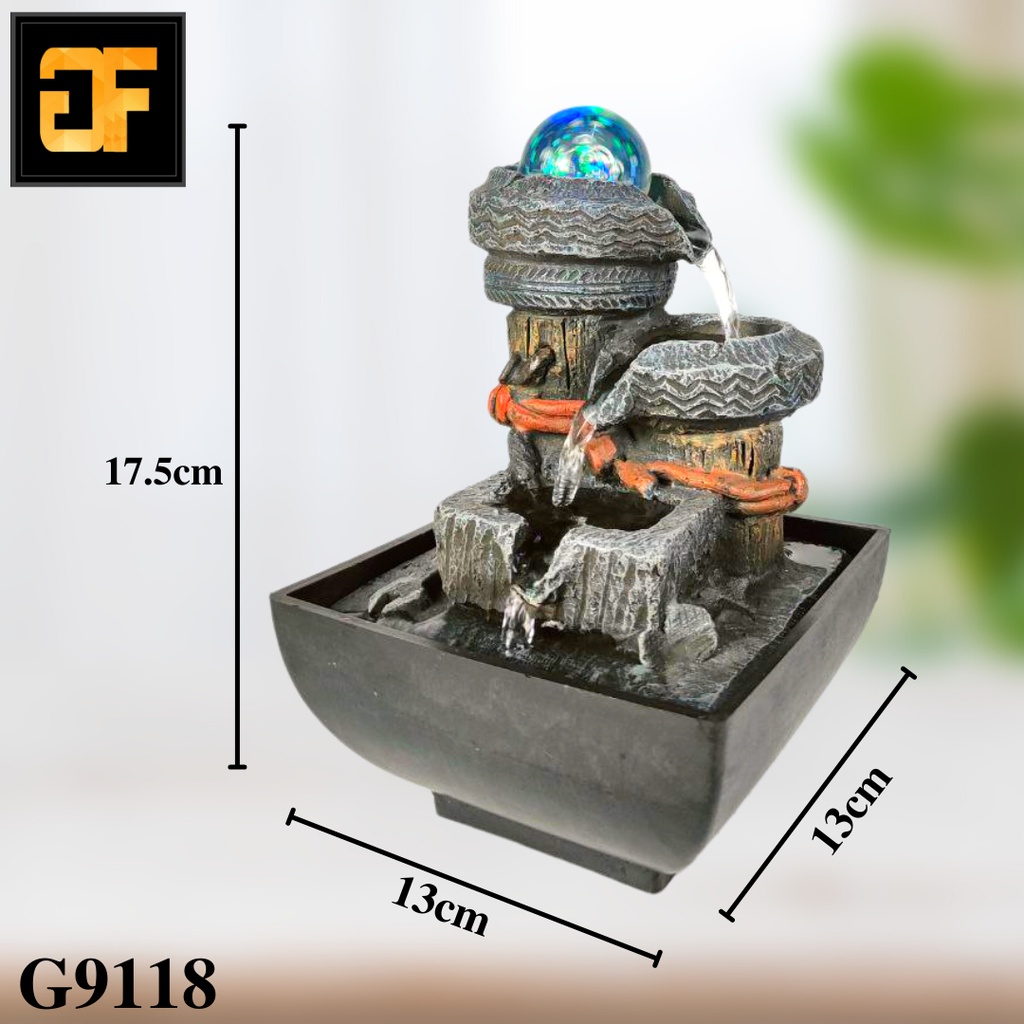 Tabletop Fountain, Feng Shui Indoor Water Fountain for Home Office