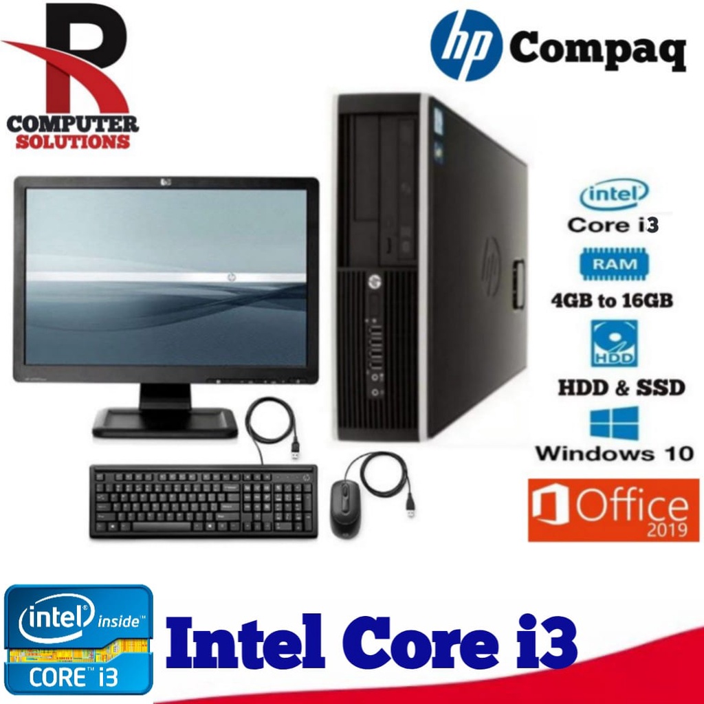 HP PC & Full Set Intel Core i3-3rd Gen [ Refurbished ] | Shopee Malaysia