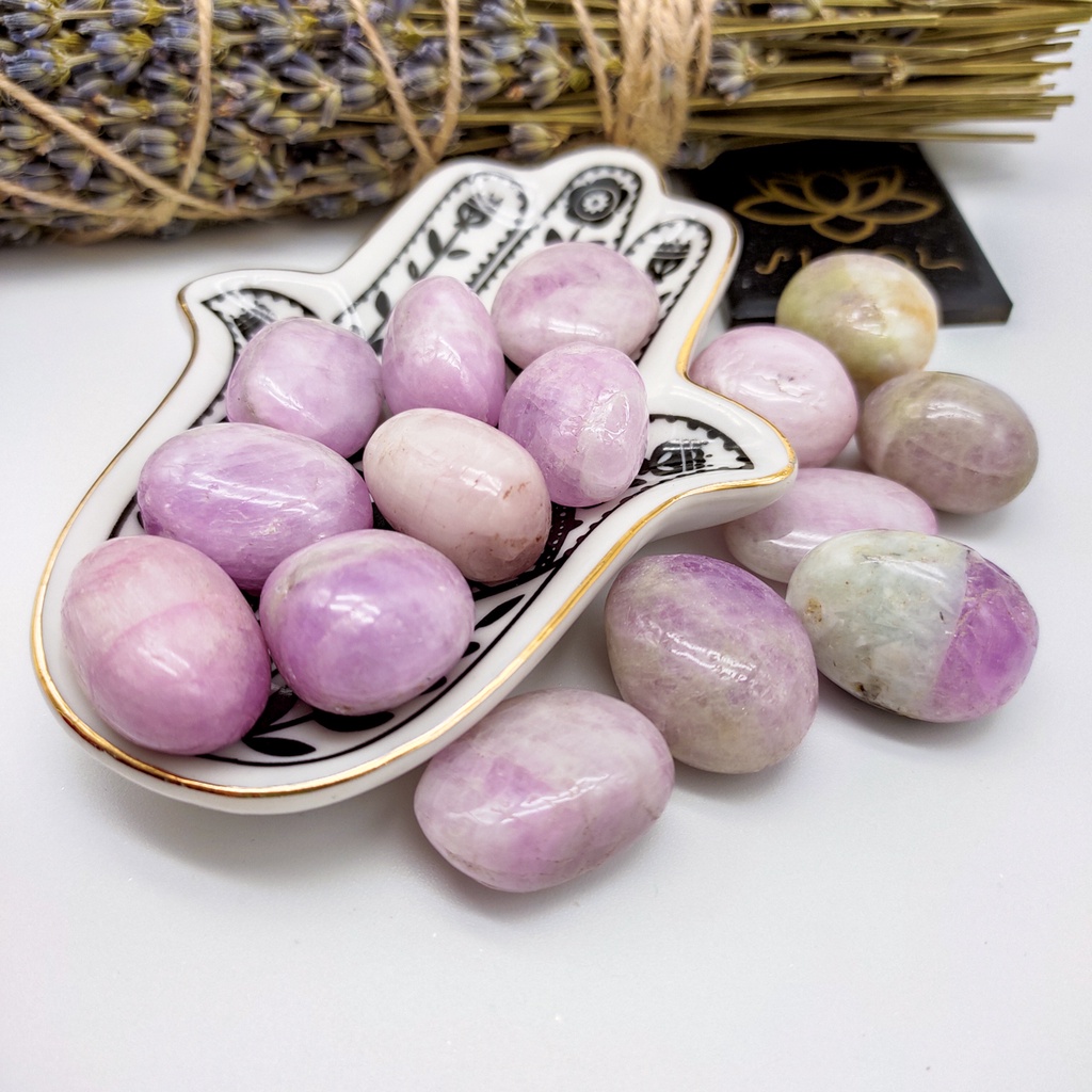 Kunzite (Stone of Emotion) Tumbled Crystal Tumble Polished Stone ...