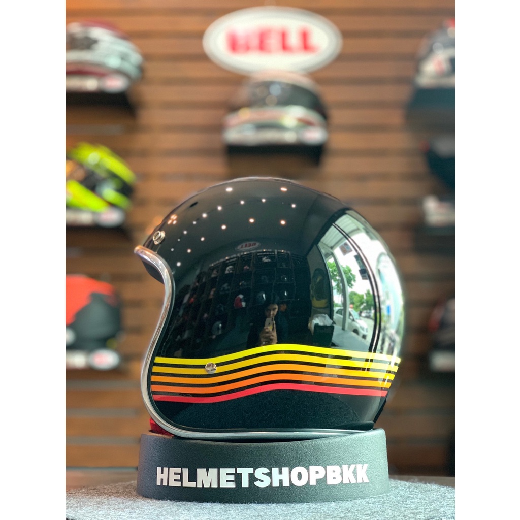 BILTWELL BONANZA GLOSS BLACK SPECTRUM Helmet | Shopee Malaysia