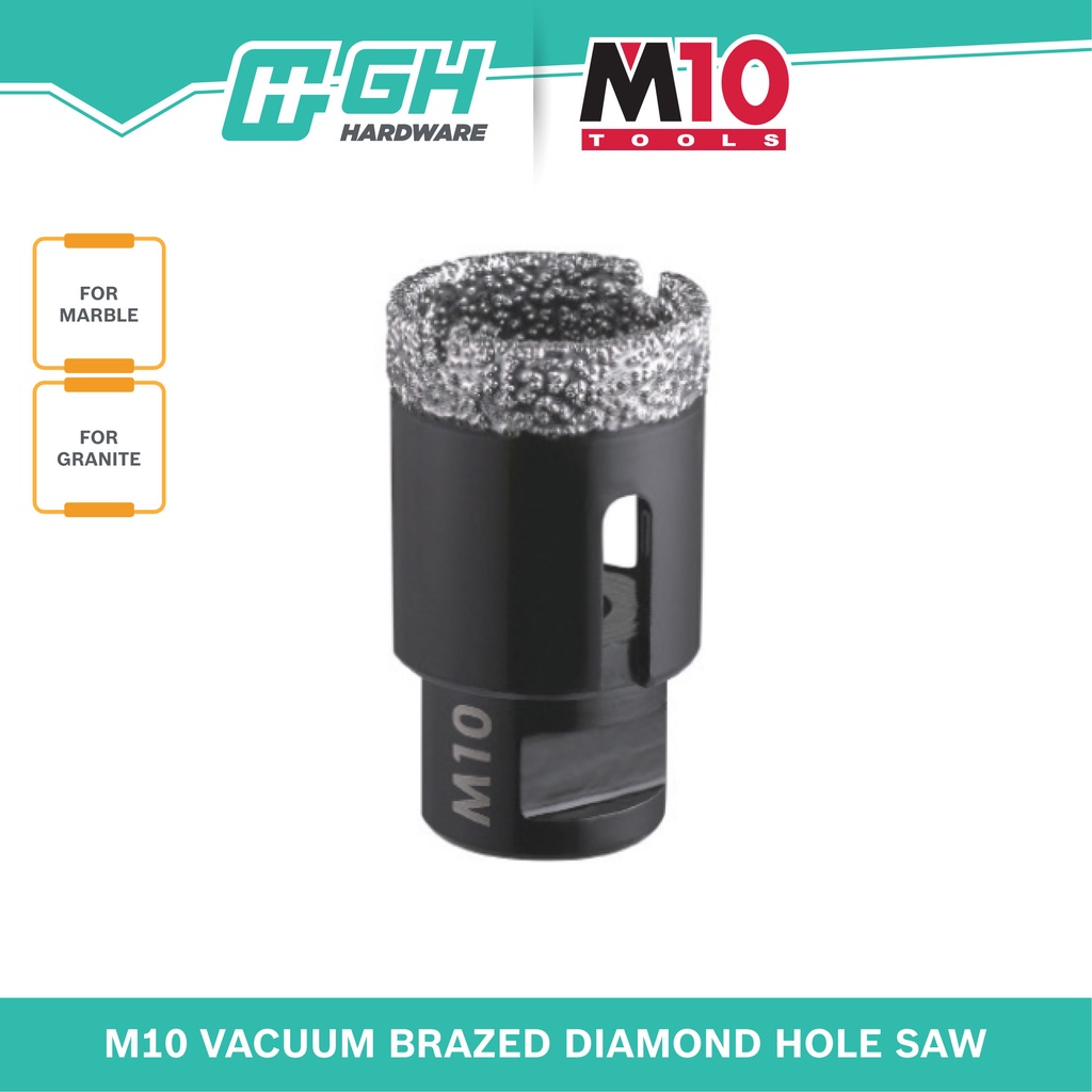 [ GH HARDWARE ] M10 Vacuum Brazed Diamond Hole Saw Cutting Depth