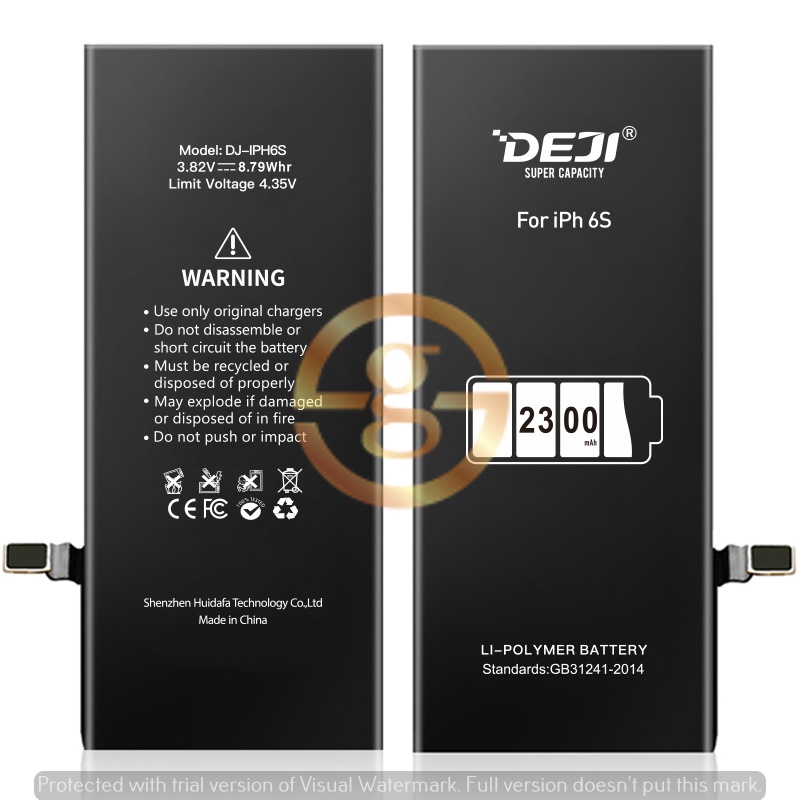 (ORIGINAL)DEJI BATTERY High Capacity for models 5/5S/5SE/6/6G/6S/7G/7 ...