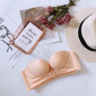 Ready Stock Bra Strapless Underwear Invisible Bra Plain Underwear Front  Button Underwear Gathered Strapless Bra Small Bra Closed Breast Deputy Bra  Sexy Bra Thickened Invisible Antiskid Strapless Soft Bra