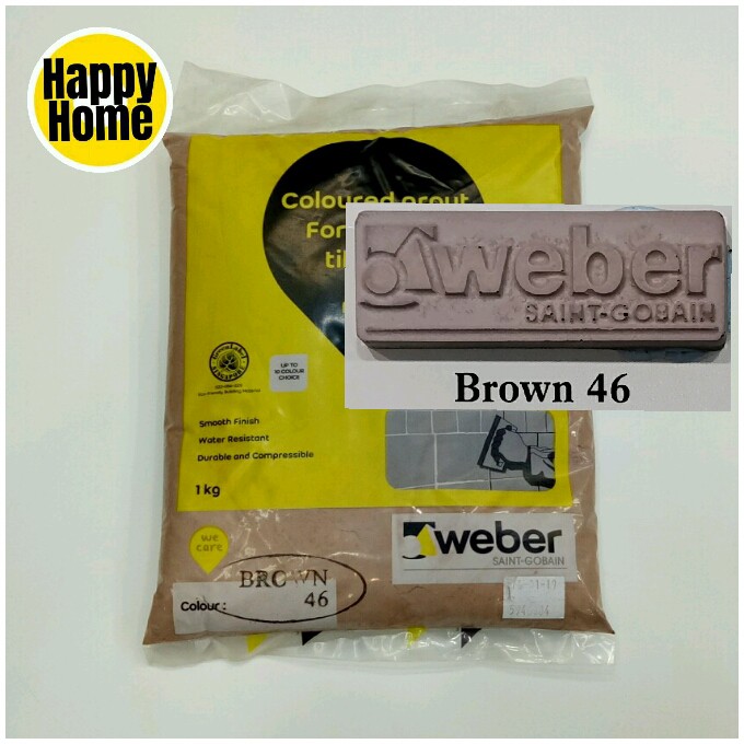 Weber 1 kg Standard Colours Fine Grout Coloured Grout For Narrow Wall ...