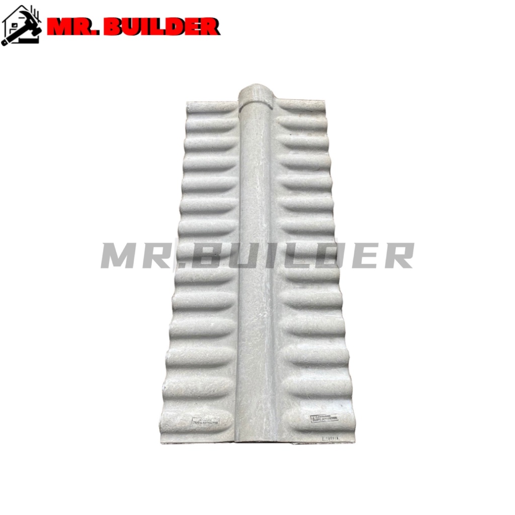 MR. BUILDER Fluted Ridges Corrugated Asbestos Sheet Roof Tile Fitting ...