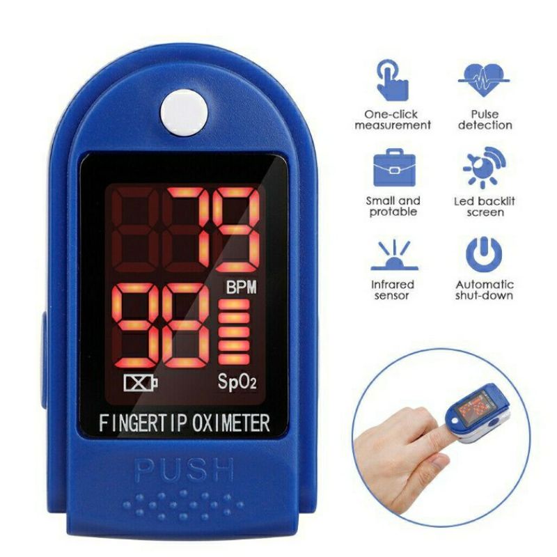 🔥Malaysia Ready Stock🔥 Portable Finger Oximeter Fingertip Pulsoximeter