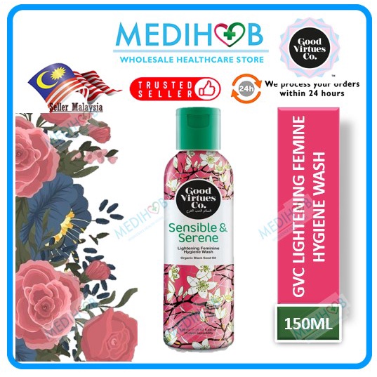 GVC Good Virtues Co. Lightening Feminine Hygiene Wash 150ml EXP 3/2025