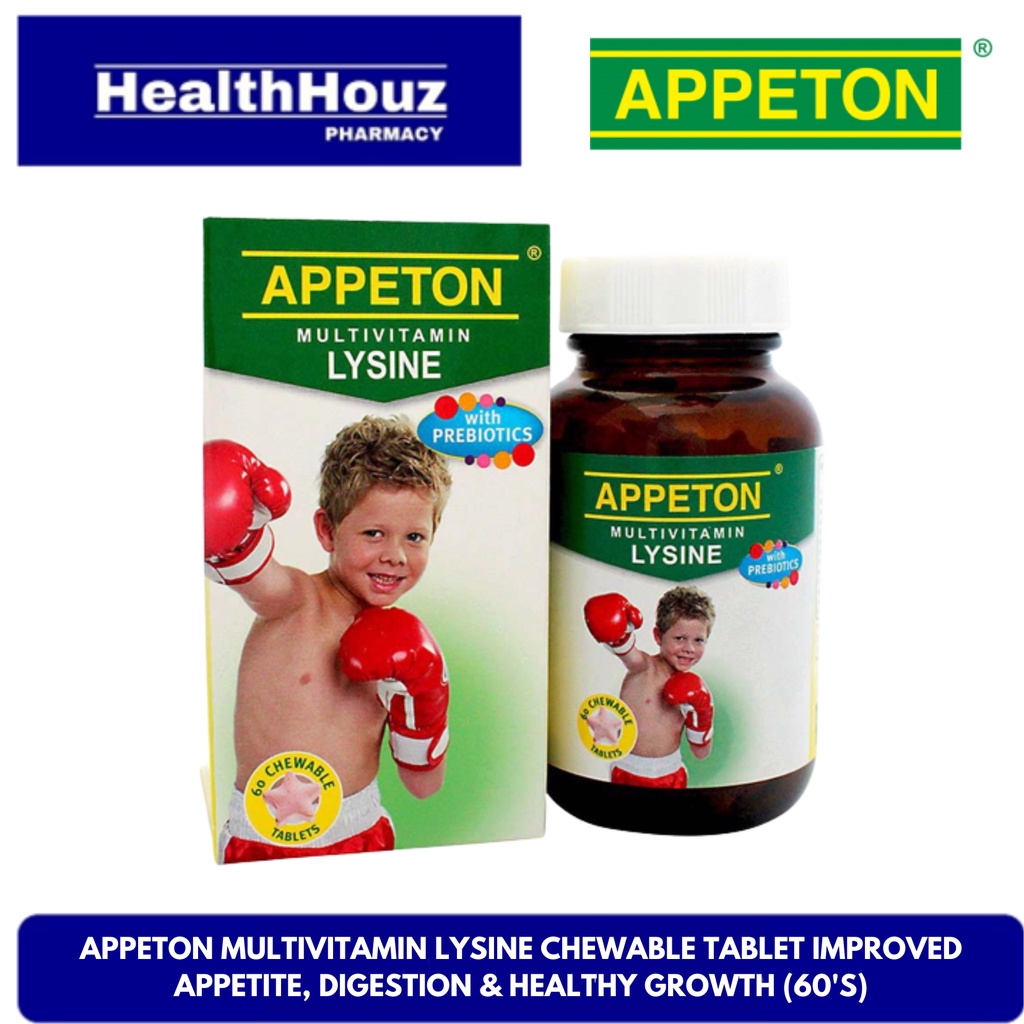 APPETON Multivitamin Lysine Chewable Tablet Improved Appetite