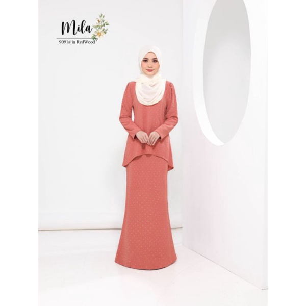 Gambar baju kurung Mila Dot Fishtail