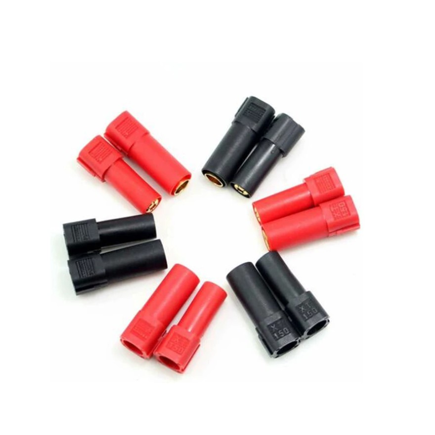 AMASS XT150 Connector Adapter Male Female 6mm Gold Banana Bullet Plug ...