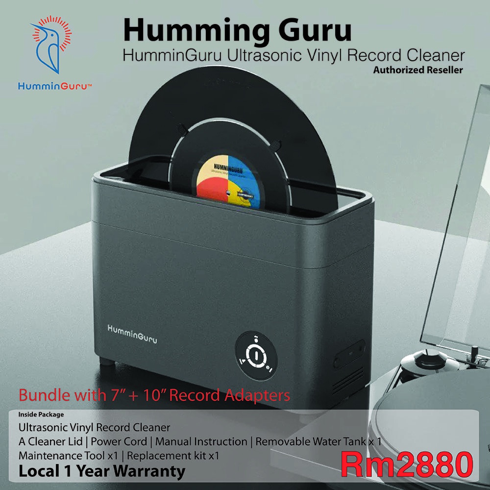 HumminGuru An allinone ultrasonic vinyl record cleaning machine Shopee Malaysia