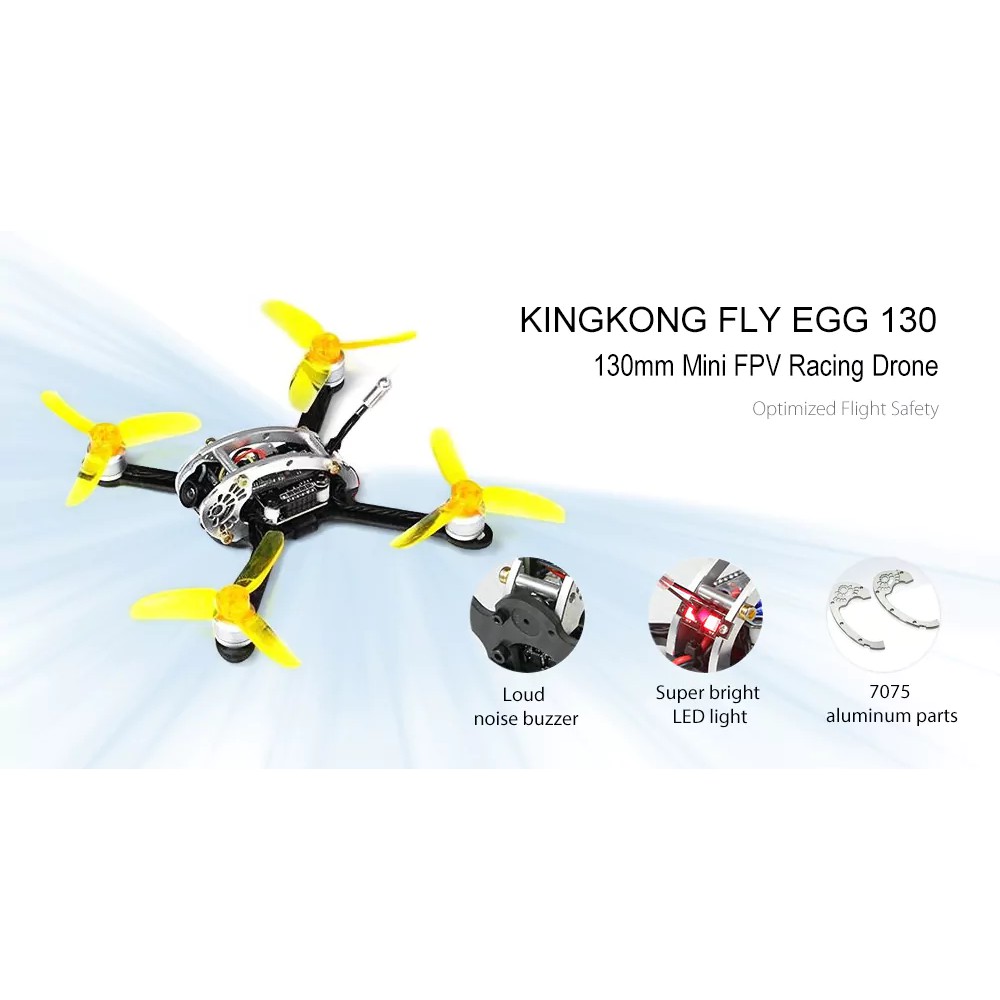 KINGKONG FLY EGG 130 130mm FPV Brushless Racing Drone RTF with FlySky FS i6 RC Shopee Malaysia